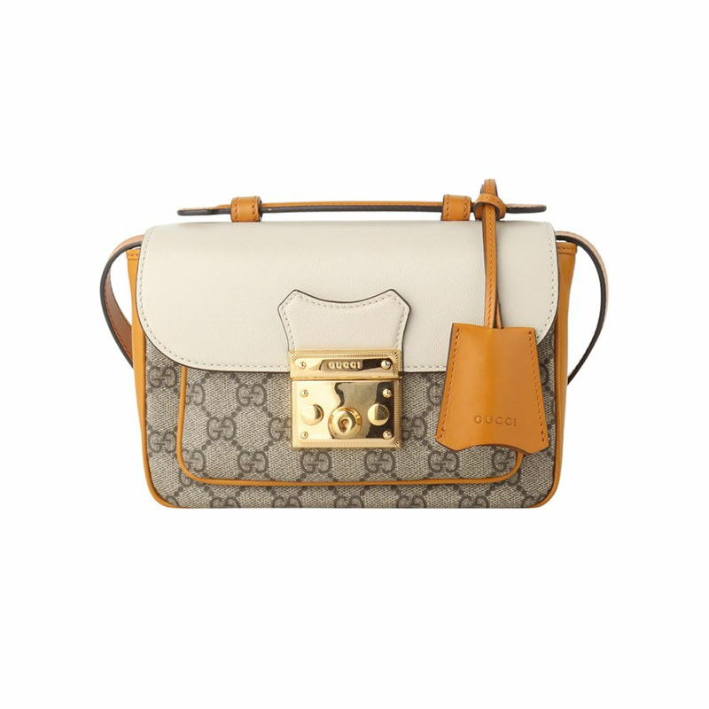 【包稅】GUCCI 658487 GG Supreme 鎖手提迷你斜背包-0