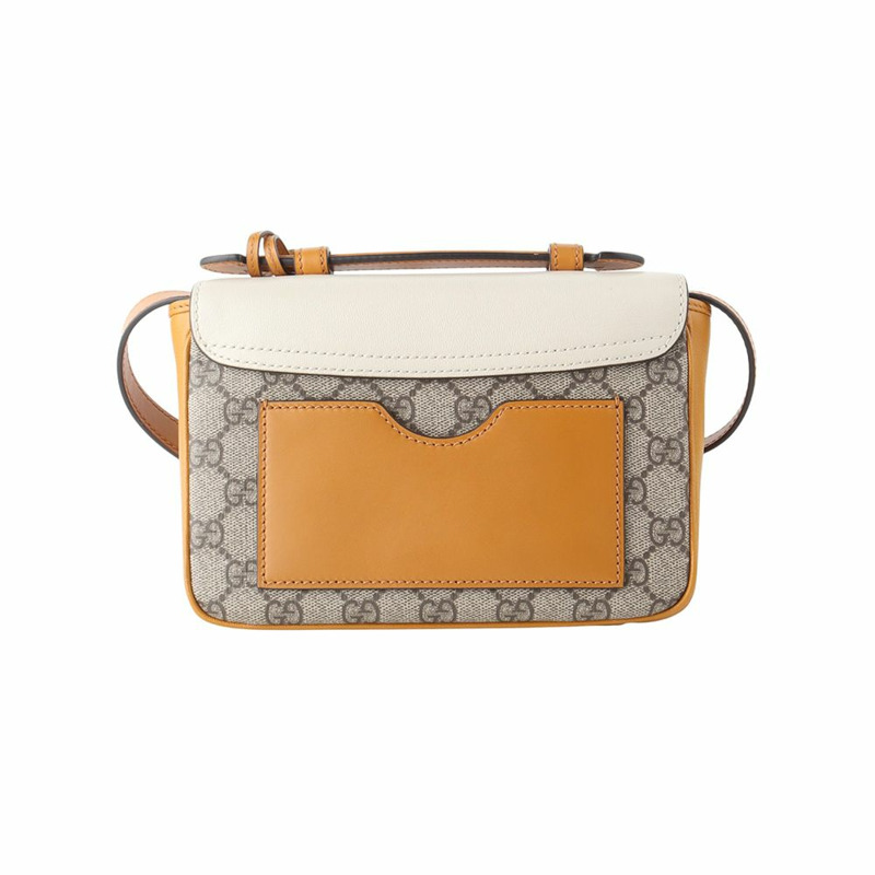 【包稅】GUCCI 658487 GG Supreme 鎖手提迷你斜背包-2