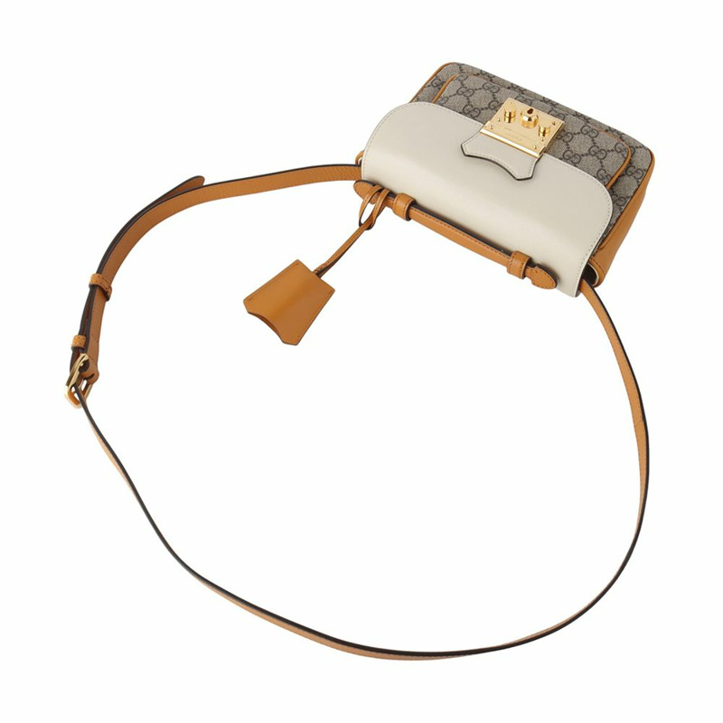 【包稅】GUCCI 658487 GG Supreme 鎖手提迷你斜背包-3