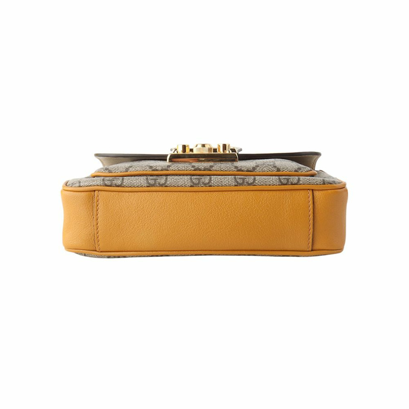 【包稅】GUCCI 658487 GG Supreme 鎖手提迷你斜背包-5