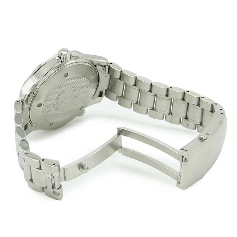 歐米茄海馬300專業日期顯示不鏽鋼自動腕錶，黑色錶盤（2254.50）-8