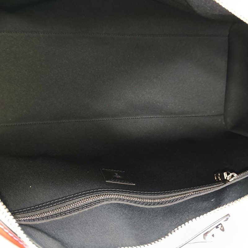 LOUIS VUITTON KEEPALL 50拼色牛皮單肩包手提包斜挎包銀色五金可拆卸肩帶-6