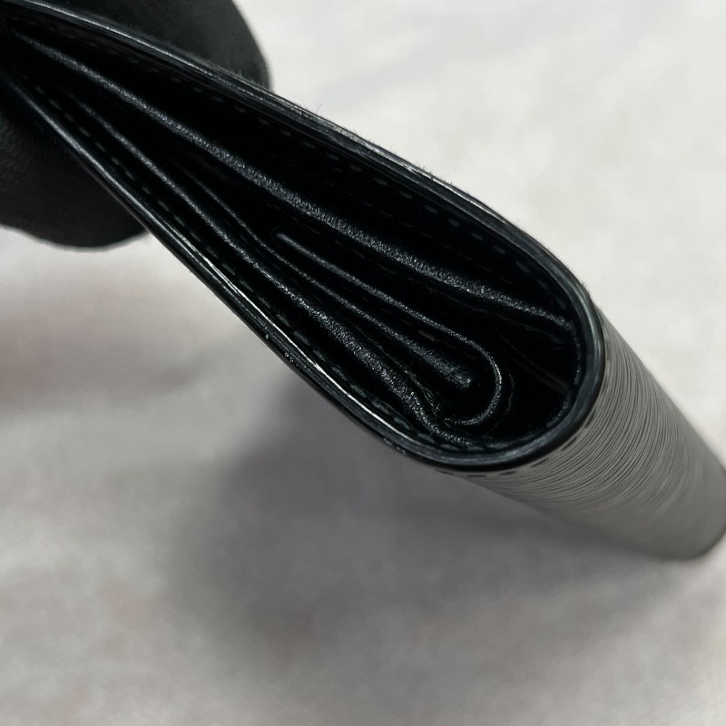 PRADA 經典三角LOGO直紋小牛皮 短夾 零錢包 1MV204-2