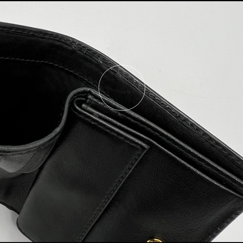 PRADA 經典三角LOGO直紋小牛皮 短夾 零錢包 1MV204-7