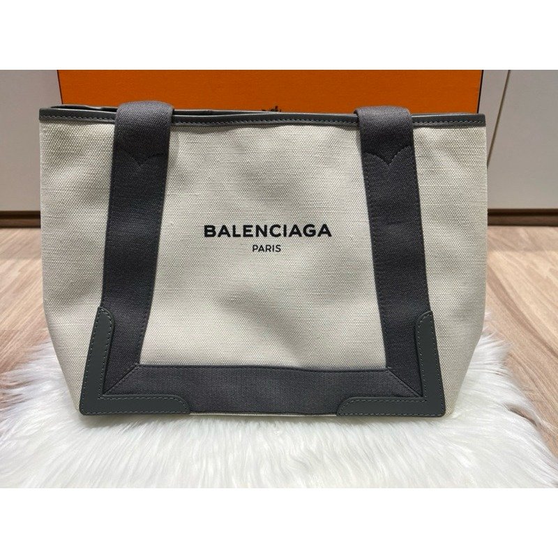 🌟Balenciga 巴黎世家 cabas tote 米灰 帆布托特包 小號 近全新美品-1