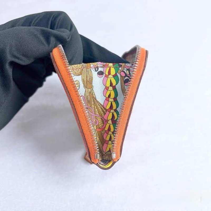 全新閒置 愛馬仕Hermès Silk’in 零錢包｜橘粉色A刻 EPSOM｜好裝好拿-3