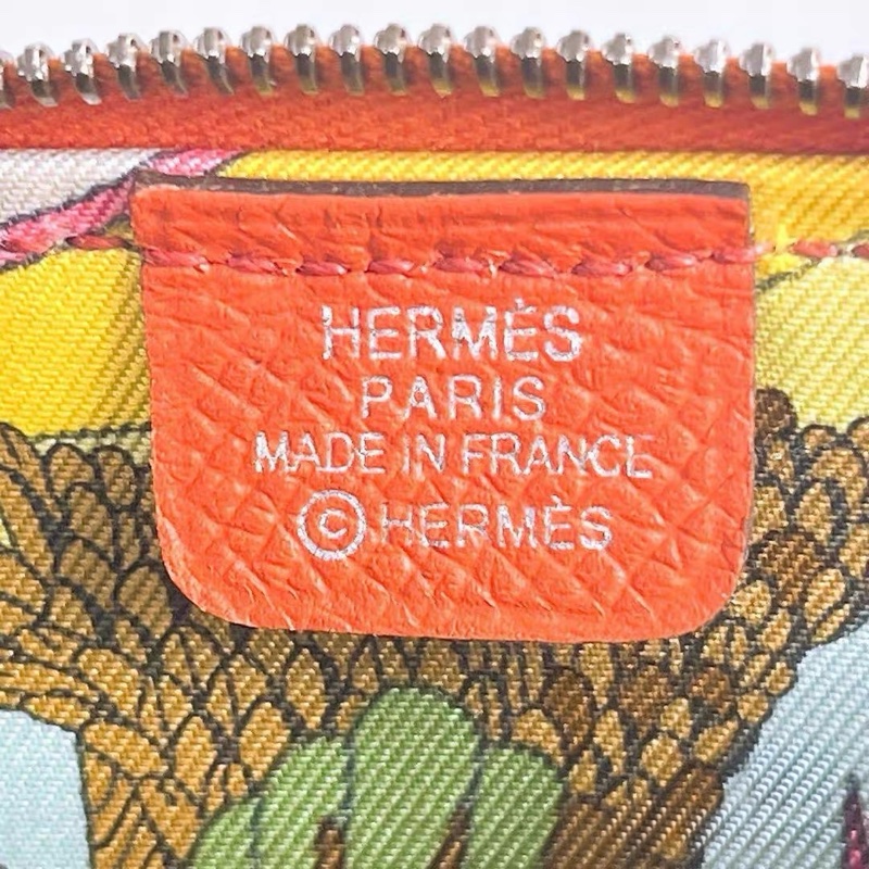 全新閒置 愛馬仕Hermès Silk’in 零錢包｜橘粉色A刻 EPSOM｜好裝好拿-4