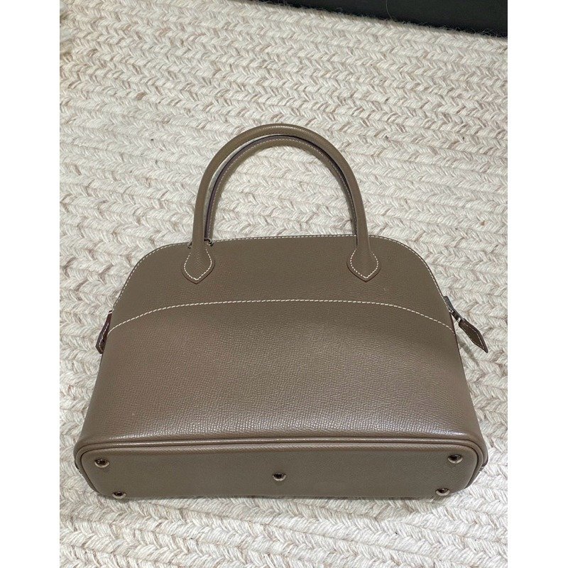 💕Hermes 愛馬仕 Bolide 27 柏莉包/大象灰/近新美品-2
