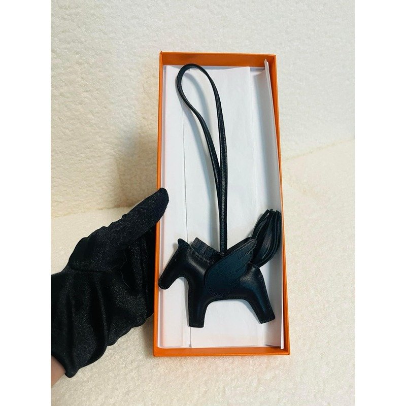 💕Hermes Rodeo 黑色飛馬/小馬 so black pm/全新W刻美品-0
