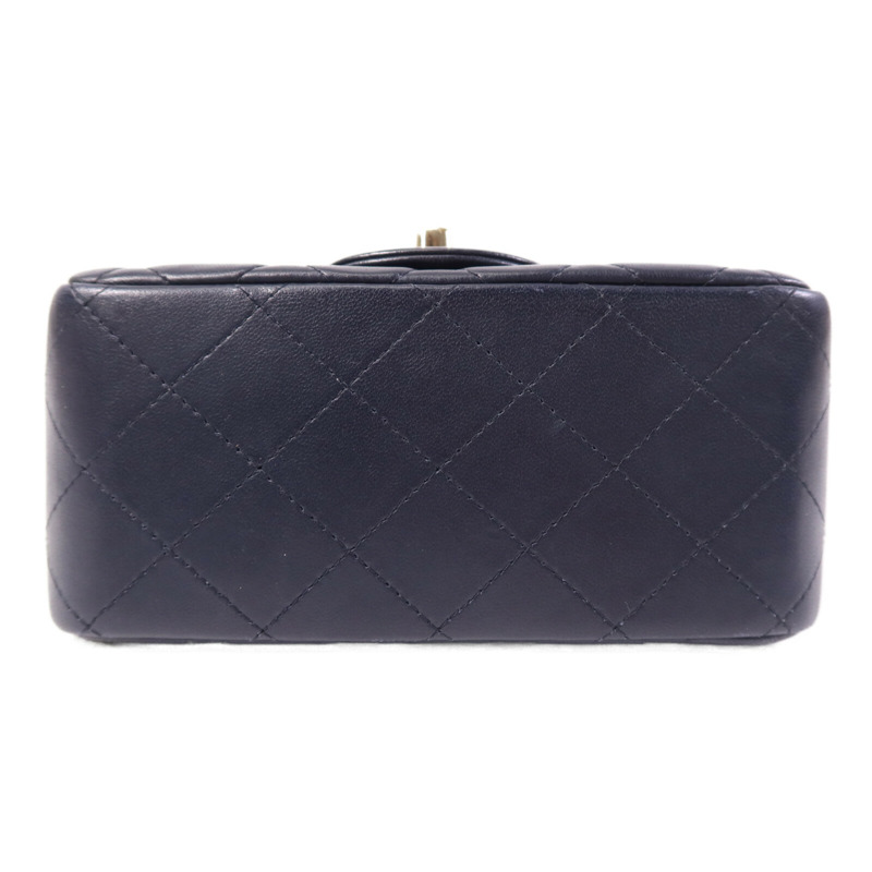 CHANEL 羊皮皮革Classic 17金扣鏈帶肩背袋-3