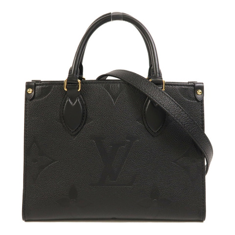 LOUIS VUITTON Monogram Empreinte OnTheGo PM金扣手挽肩背兩用袋
