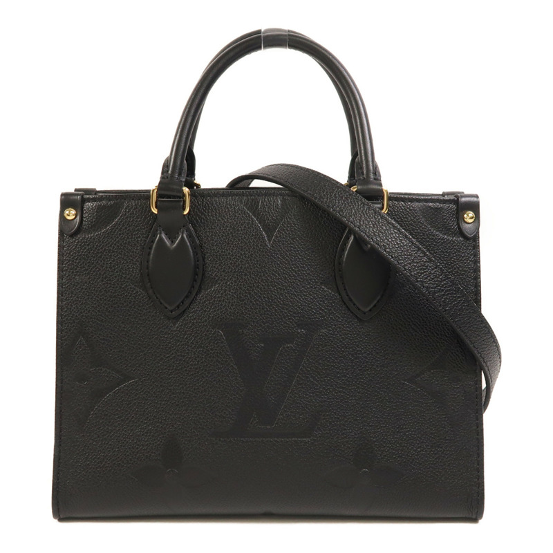 LOUIS VUITTON Monogram Empreinte OnTheGo PM金扣手挽肩背兩用袋-0