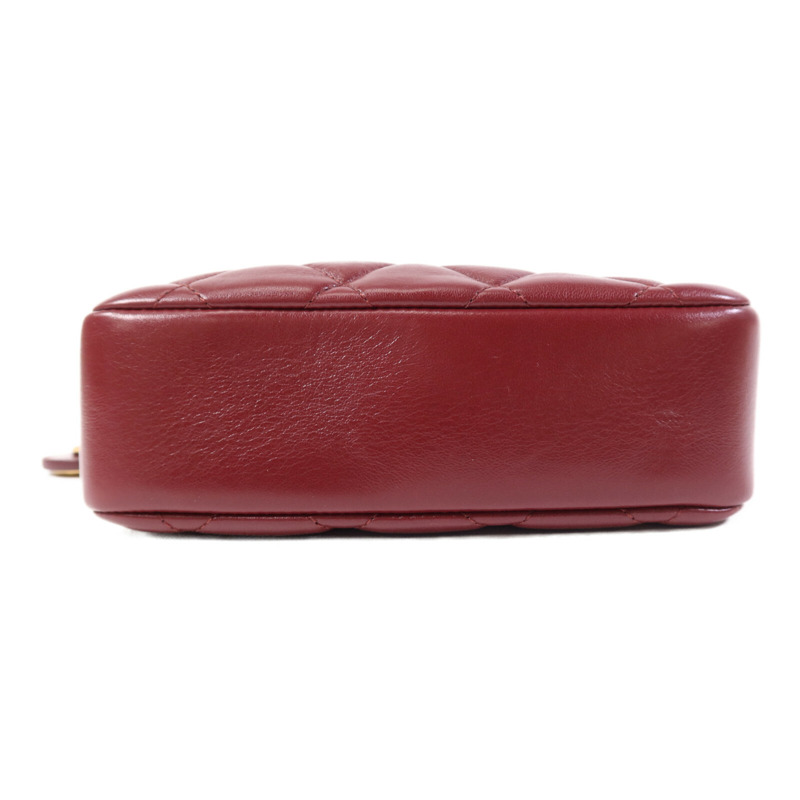 CHANEL 牛皮皮革Camera Bag金扣鏈帶肩背袋-3