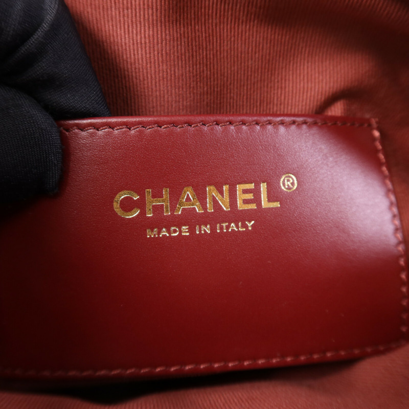 CHANEL 牛皮皮革Camera Bag金扣鏈帶肩背袋-4