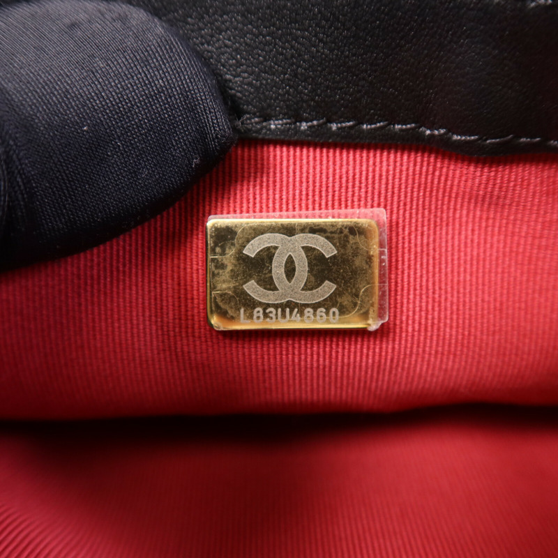 CHANEL 牛皮皮革Shoulder Bag金扣鏈帶肩背袋-7