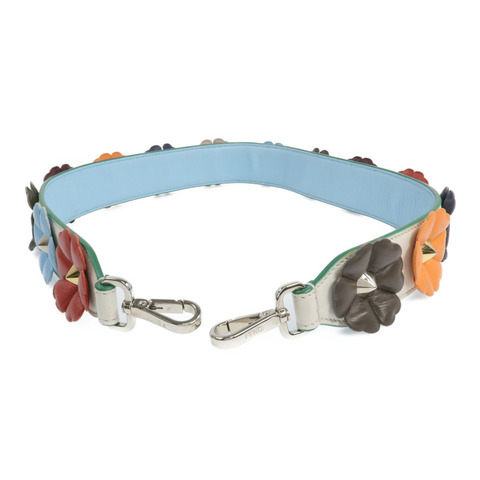 FENDI 牛皮皮革Strap銀扣肩背帶