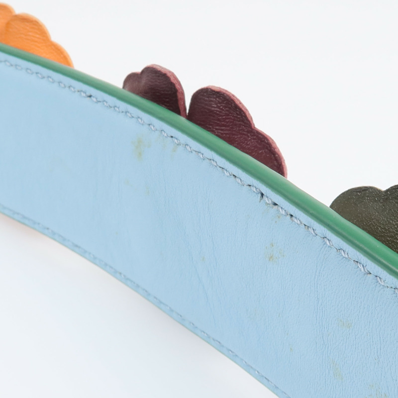 FENDI 牛皮皮革Strap銀扣肩背帶-9