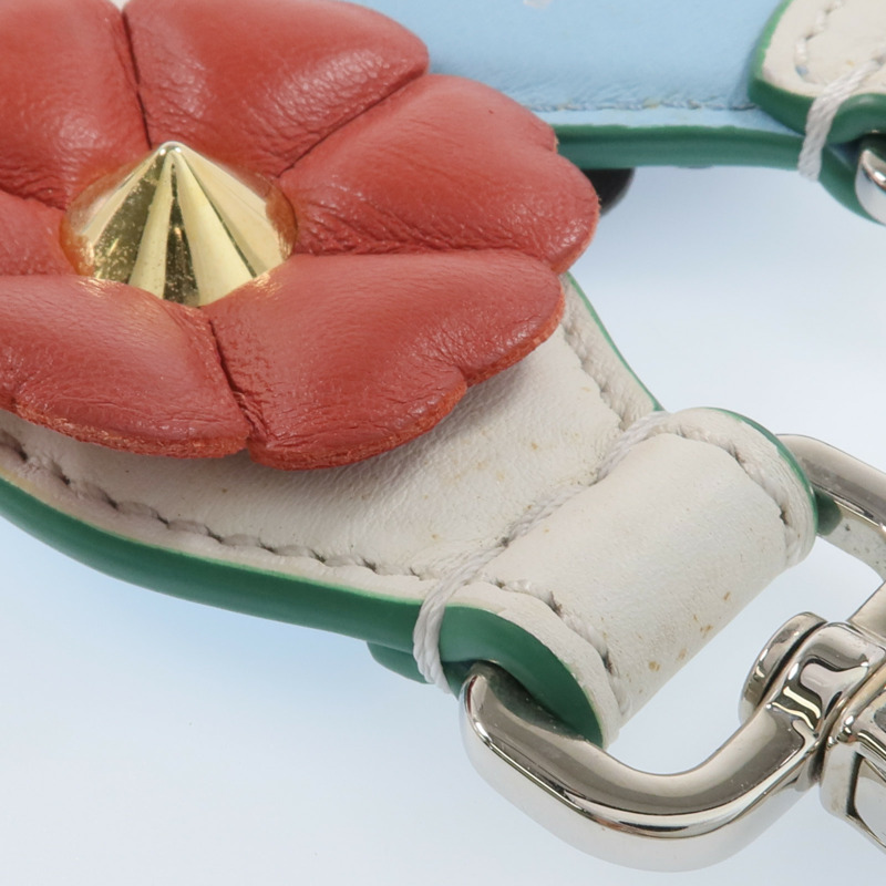 FENDI 牛皮皮革Strap銀扣肩背帶-11