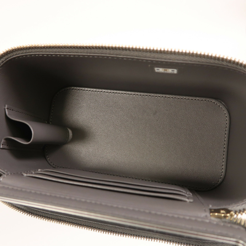 CHANEL 羊皮皮革Vanity Case金扣鏈帶手挽肩背兩用袋-4