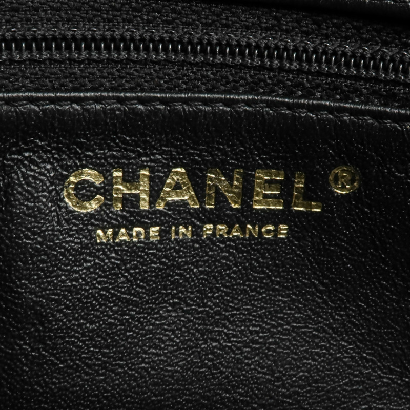 CHANEL 羊皮皮革Chain Shoulder金扣鏈帶肩背袋-5