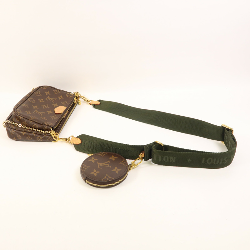 LOUIS VUITTON Monogram Multi Pochette Accessoires金扣肩背袋-8