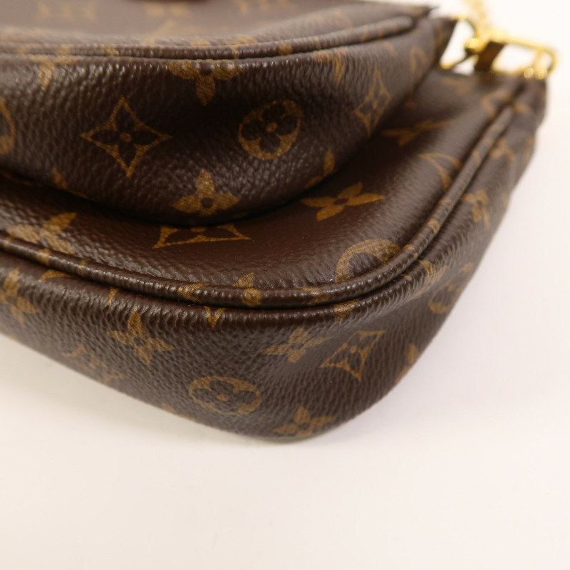 LOUIS VUITTON Monogram Multi Pochette Accessoires金扣肩背袋-10