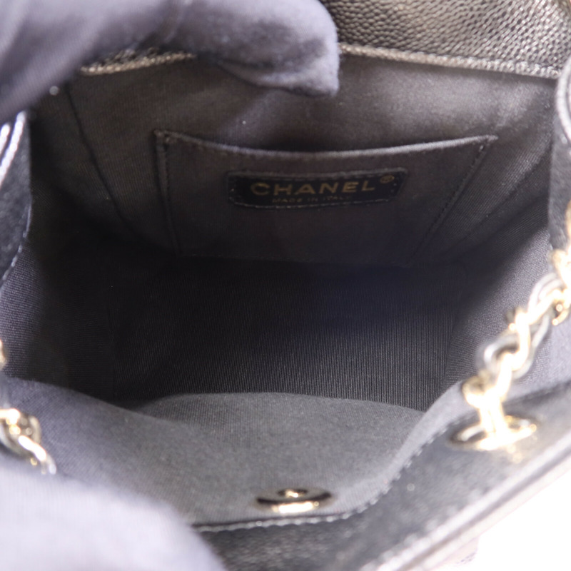 CHANEL 牛皮皮革Small Duma金扣鏈帶背包-5
