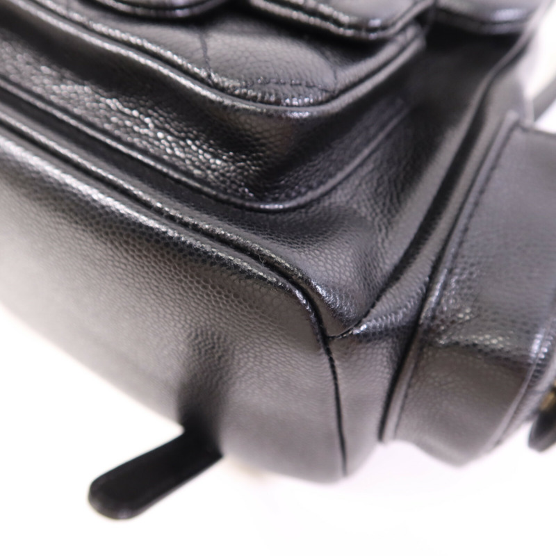 CHANEL 牛皮皮革Small Duma金扣鏈帶背包-10