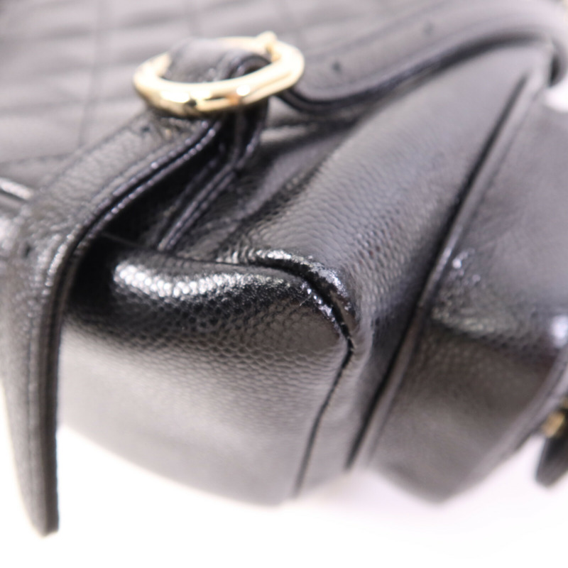 CHANEL 牛皮皮革Small Duma金扣鏈帶背包-12