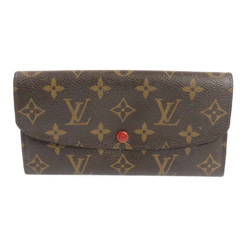 LOUIS VUITTON Monogram Emilie Long Wallet金扣長錢包-0