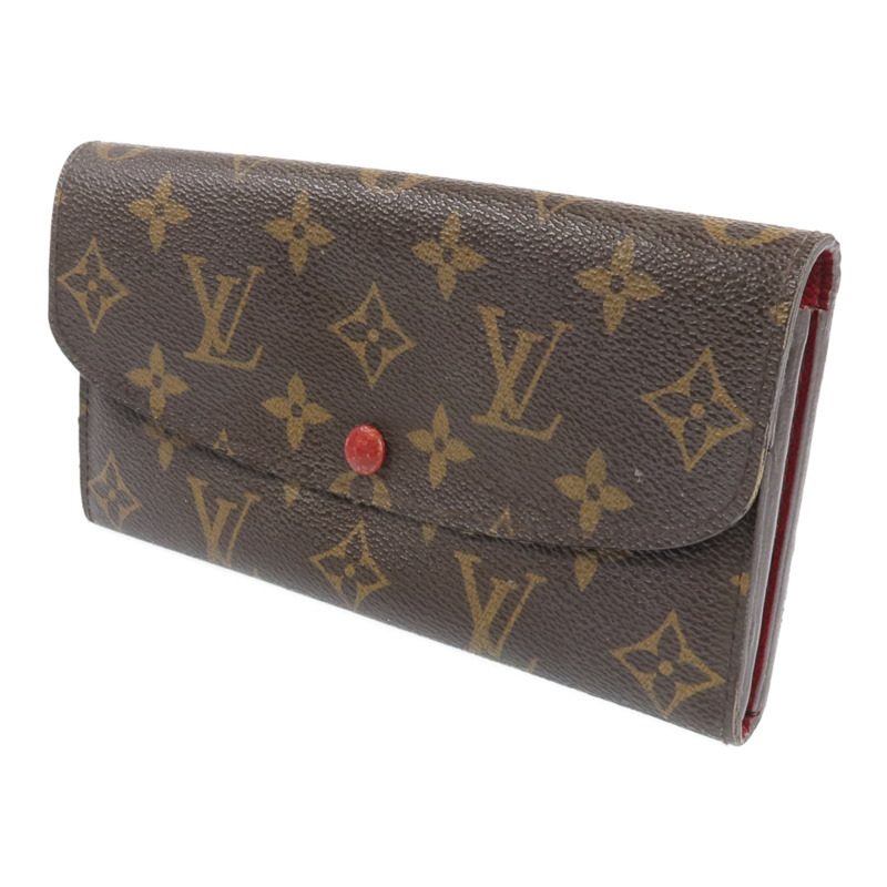 LOUIS VUITTON Monogram Emilie Long Wallet金扣長錢包-1