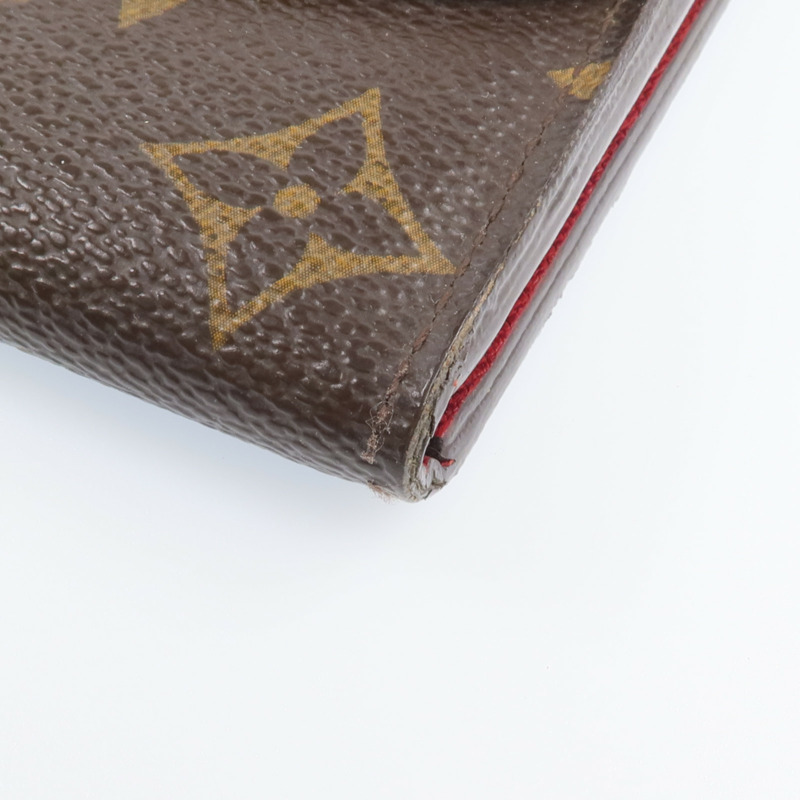 LOUIS VUITTON Monogram Emilie Long Wallet金扣長錢包-10