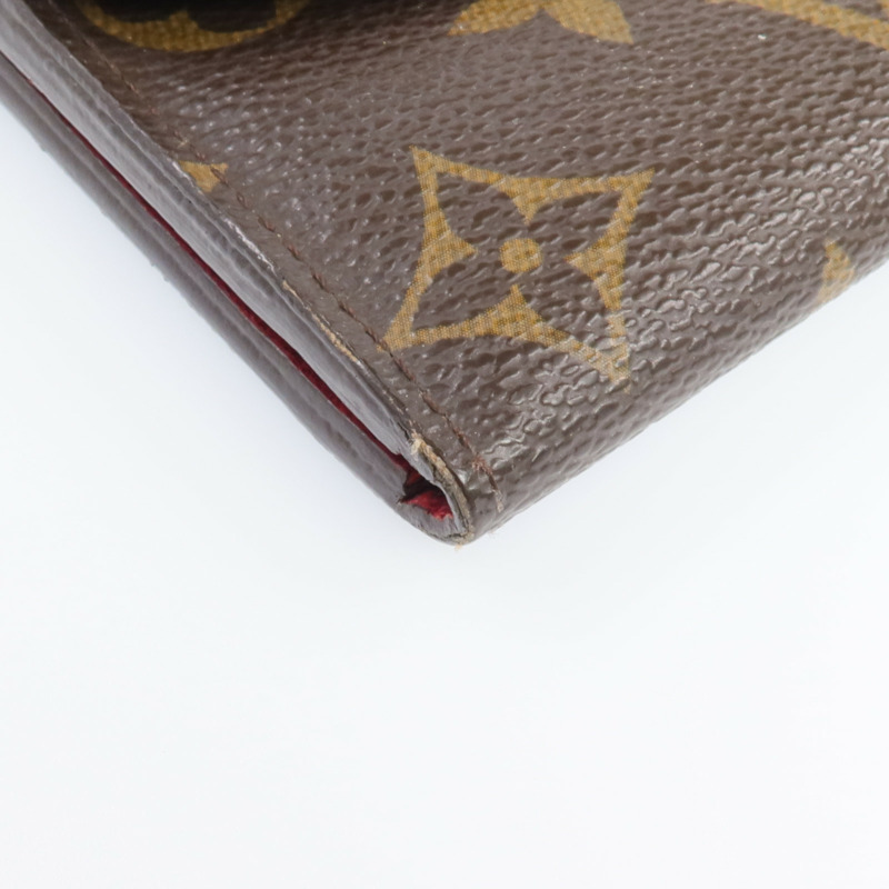 LOUIS VUITTON Monogram Emilie Long Wallet金扣長錢包-11