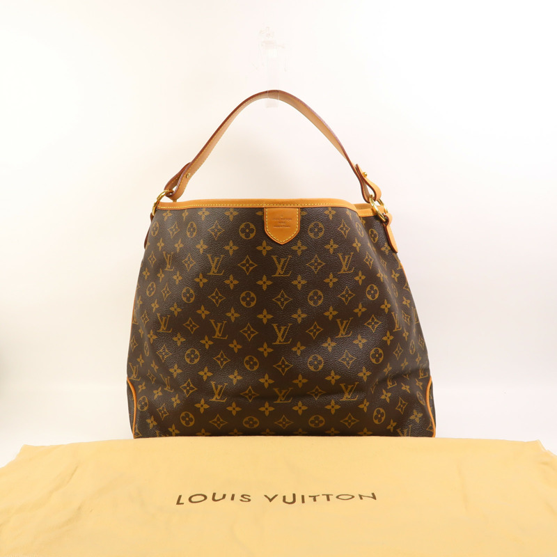 LOUIS VUITTON Monogram Delightful MM金扣肩背袋-8