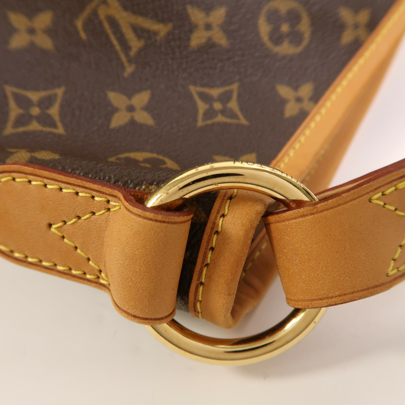 LOUIS VUITTON Monogram Delightful MM金扣肩背袋-14