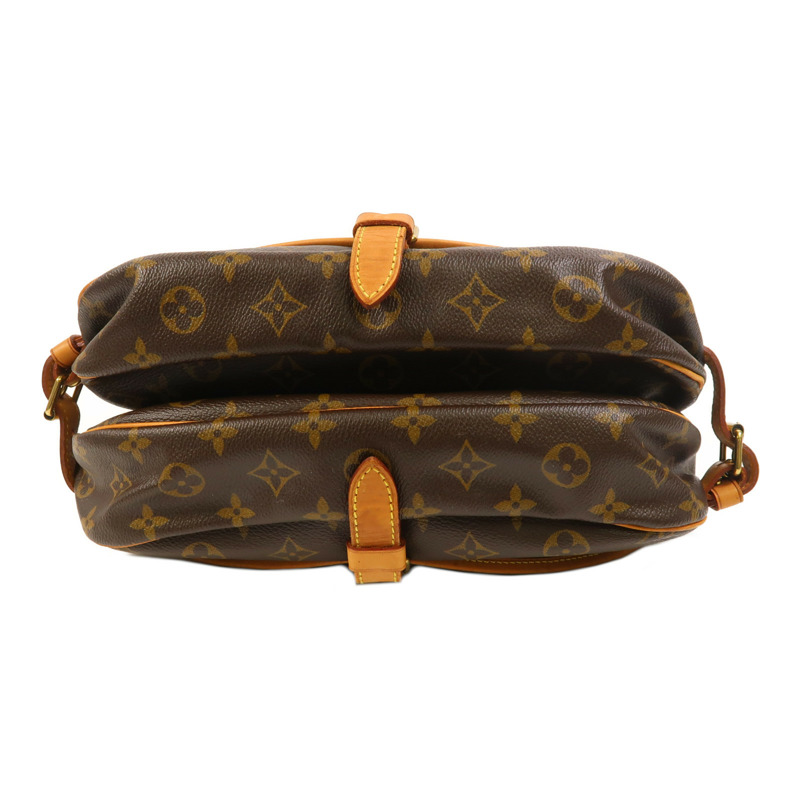 LOUIS VUITTON Monogram Saumur 30金扣肩背袋-3