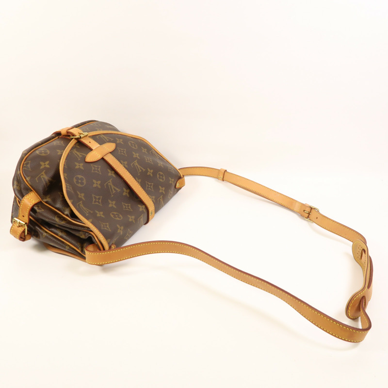 LOUIS VUITTON Monogram Saumur 30金扣肩背袋-8