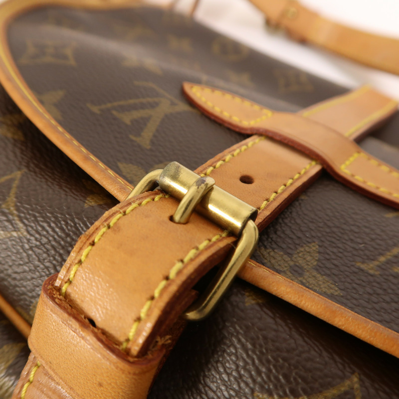 LOUIS VUITTON Monogram Saumur 30金扣肩背袋-17