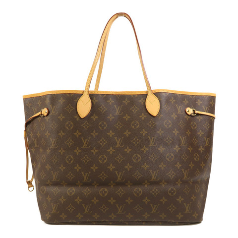 LOUIS VUITTON Monogram Neverfull GM金扣手挽袋
