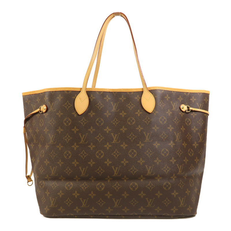 LOUIS VUITTON Monogram Neverfull GM金扣手挽袋-0