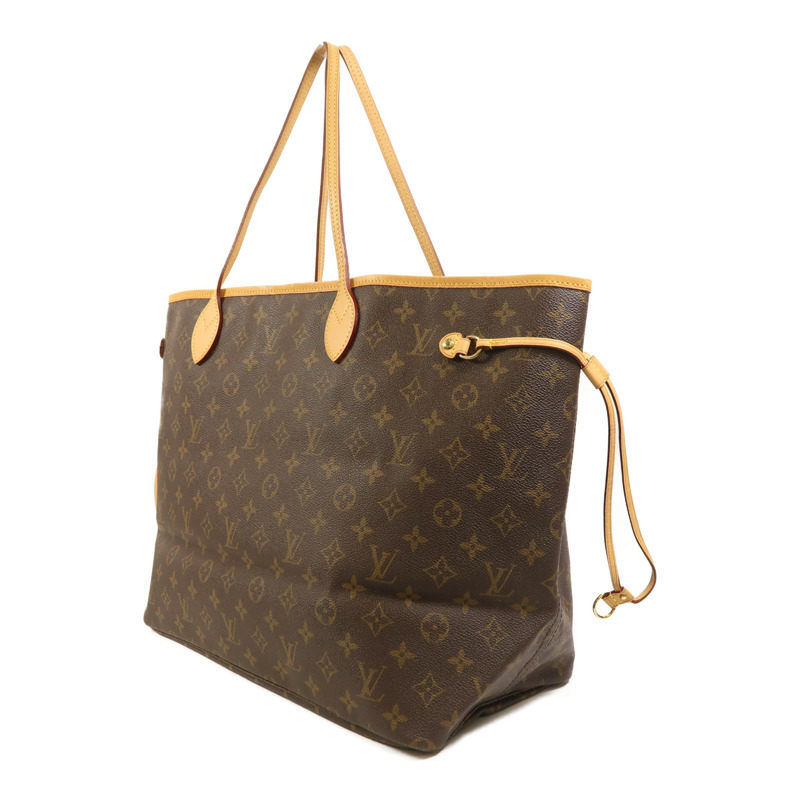 LOUIS VUITTON Monogram Neverfull GM金扣手挽袋-2