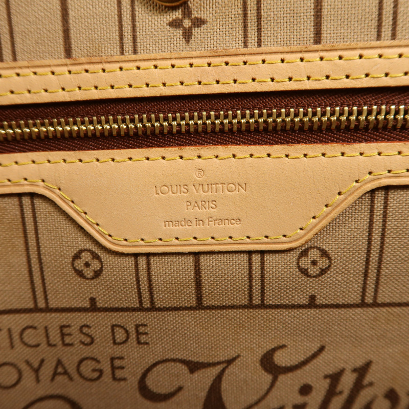 LOUIS VUITTON Monogram Neverfull GM金扣手挽袋-5