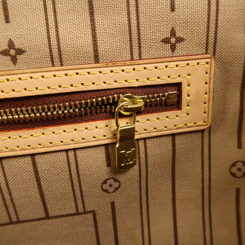 LOUIS VUITTON Monogram Neverfull GM金扣手挽袋-14