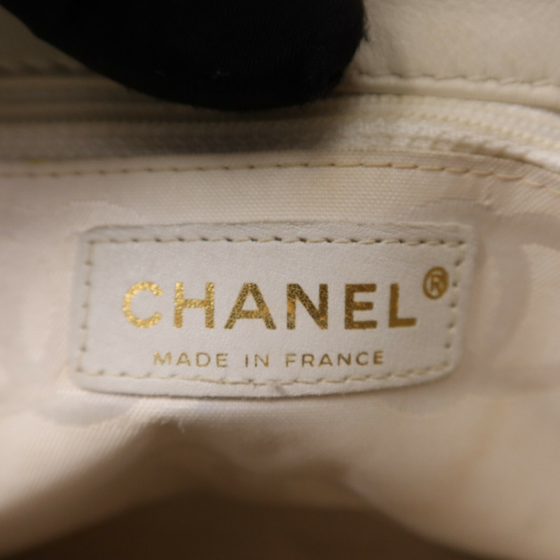 CHANEL 牛皮皮革 Vivian Tote金色扣手挽袋-5