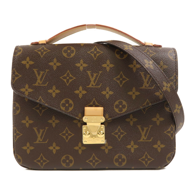 LOUIS VUITTON Monogram Pochette Metis MM金扣手挽肩背兩用袋-0