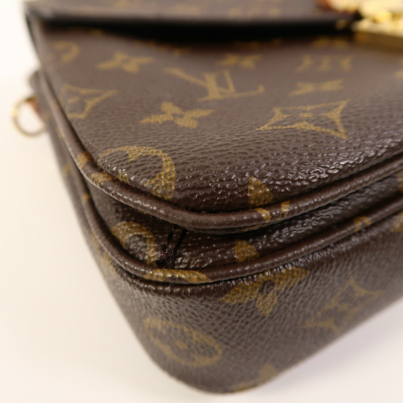 LOUIS VUITTON Monogram Pochette Metis MM金扣手挽肩背兩用袋-10