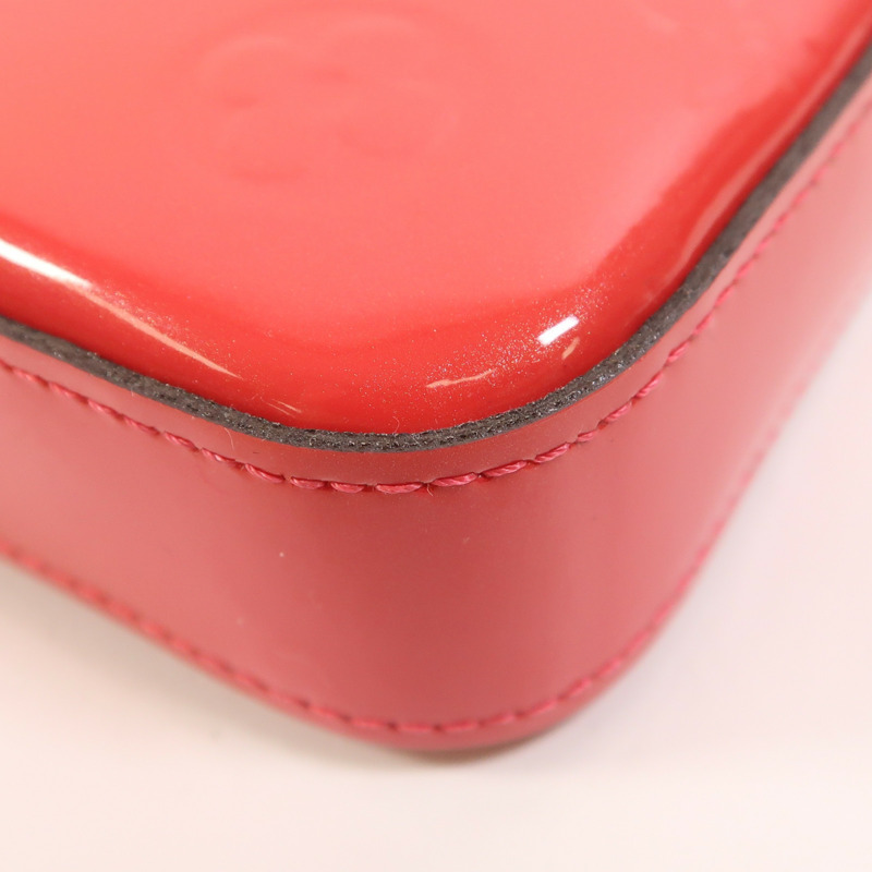 LOUIS VUITTON Monogram Vernis Pochette金扣鏈帶肩背袋-10