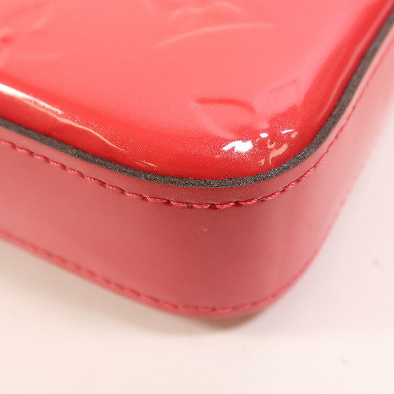 LOUIS VUITTON Monogram Vernis Pochette金扣鏈帶肩背袋-12