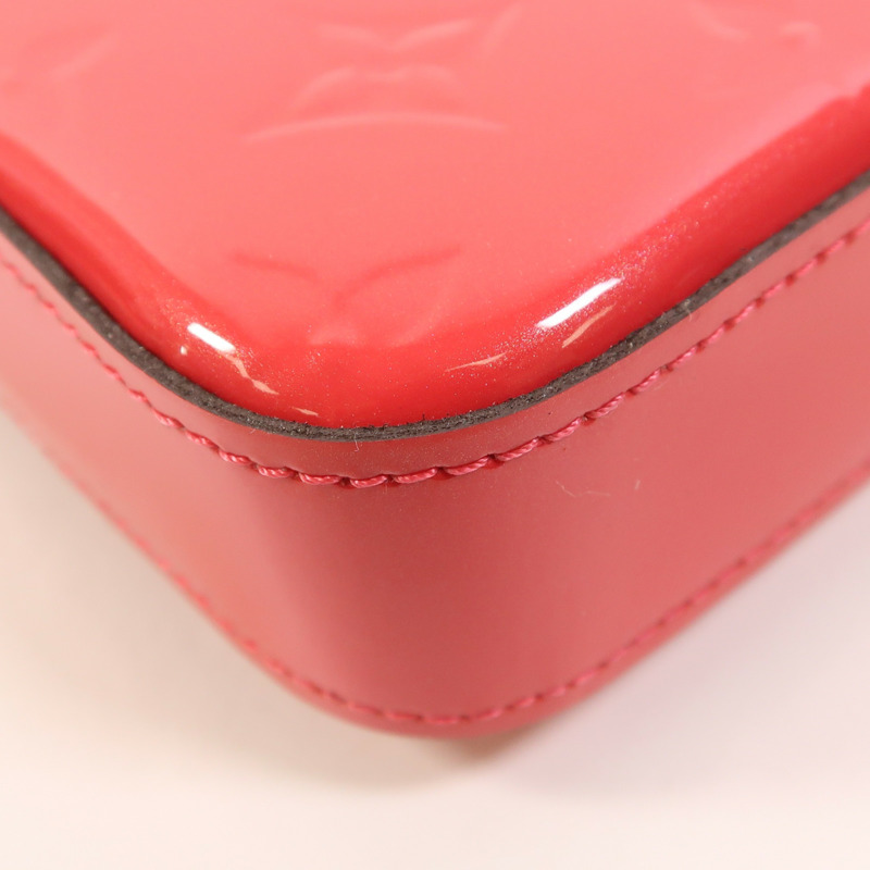 LOUIS VUITTON Monogram Vernis Pochette金扣鏈帶肩背袋-13