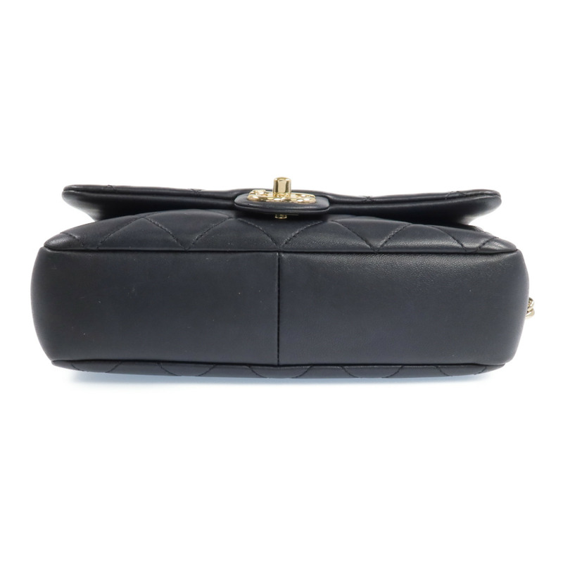 CHANEL 羊皮皮革2 Way Shoulder金扣手挽肩背兩用袋-3